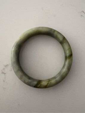 Green Marble Jade Bangle Bracelet